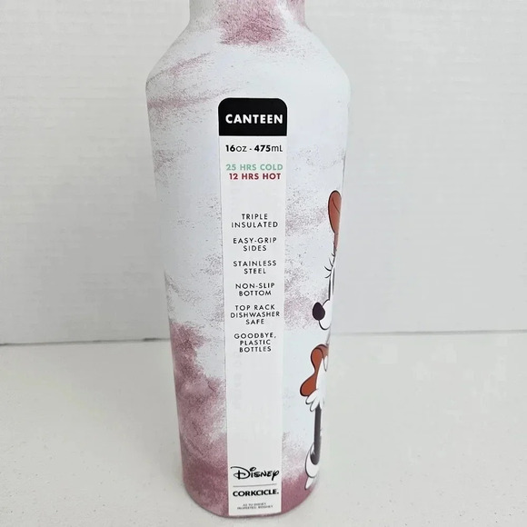 Corkcicle Disney Minnie Tie Dye 16 oz stainless steel canteen with screw on lid - Picture 4 of 8